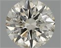 Natural Diamond 0.50 Carats, Round with Excellent Cut, J Color, SI2 Clarity and Certified by IGI