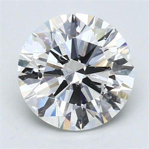 Picture of Natural Diamond 2.20 Carats, Round with Excellent Cut, H Color, SI2 Clarity and Certified by GIA