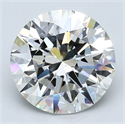 Natural Diamond 4.50 Carats, Round with Excellent Cut, I Color, SI1 Clarity and Certified by GIA