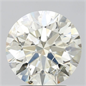 Natural Diamond 3.01 Carats, Round with Excellent Cut, K Color, SI2 Clarity and Certified by IGI