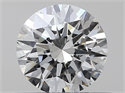 Natural Diamond 0.40 Carats, Round with Excellent Cut, H Color, VVS2 Clarity and Certified by GIA