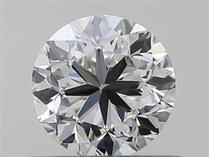 Picture of Natural Diamond 0.50 Carats, Round with Good Cut, I Color, VS1 Clarity and Certified by GIA