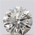 Natural Diamond 0.41 Carats, Round with Good Cut, I Color, IF Clarity and Certified by GIA