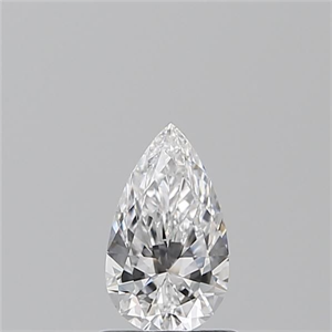 Picture of Natural Diamond 0.71 Carats, Pear with  Cut, D Color, VS1 Clarity and Certified by GIA