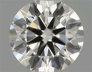 Picture of Natural Diamond 0.40 Carats, Round with Excellent Cut, H Color, VS2 Clarity and Certified by IGI