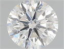 Natural Diamond 0.43 Carats, Round with Excellent Cut, F Color, SI2 Clarity and Certified by GIA