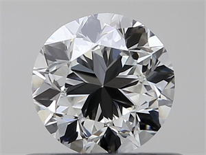 Picture of Natural Diamond 0.50 Carats, Round with Good Cut, I Color, VVS2 Clarity and Certified by GIA