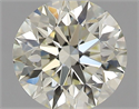 Natural Diamond 0.44 Carats, Round with Excellent Cut, K Color, VVS1 Clarity and Certified by IGI