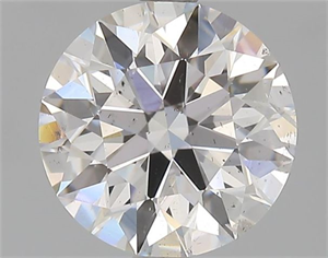 Picture of Natural Diamond 2.04 Carats, Round with Excellent Cut, D Color, SI2 Clarity and Certified by GIA