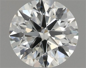 Picture of Natural Diamond 0.40 Carats, Round with Excellent Cut, H Color, VS1 Clarity and Certified by IGI