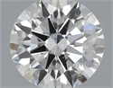 Natural Diamond 0.50 Carats, Round with Excellent Cut, H Color, SI1 Clarity and Certified by GIA