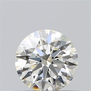 Picture of Natural Diamond 0.40 Carats, Round with Excellent Cut, K Color, SI1 Clarity and Certified by GIA