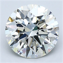 Natural Diamond 3.09 Carats, Round with Excellent Cut, J Color, VS2 Clarity and Certified by GIA