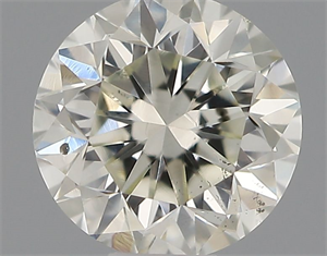 Picture of Natural Diamond 0.41 Carats, Round with Good Cut, I Color, SI1 Clarity and Certified by IGI