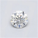 Natural Diamond 0.50 Carats, Round with Good Cut, F Color, SI2 Clarity and Certified by GIA