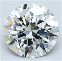 Natural Diamond 4.06 Carats, Round with Excellent Cut, G Color, VVS2 Clarity and Certified by GIA