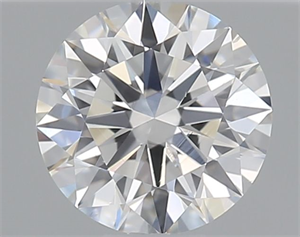 Picture of Natural Diamond 0.40 Carats, Round with Excellent Cut, F Color, VS2 Clarity and Certified by GIA