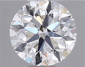 Picture of Natural Diamond 0.50 Carats, Round with Very Good Cut, I Color, SI1 Clarity and Certified by GIA