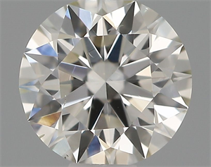 Picture of Natural Diamond 0.40 Carats, Round with Excellent Cut, H Color, SI1 Clarity and Certified by IGI