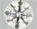 Natural Diamond 2.53 Carats, Round with Excellent Cut, I Color, VS1 Clarity and Certified by IGI