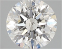 Natural Diamond 0.40 Carats, Round with Excellent Cut, G Color, SI1 Clarity and Certified by GIA