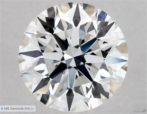 Picture of Natural Diamond 0.43 Carats, Round with Excellent Cut, F Color, VS1 Clarity and Certified by GIA