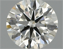 Natural Diamond 0.46 Carats, Round with Excellent Cut, H Color, SI1 Clarity and Certified by IGI