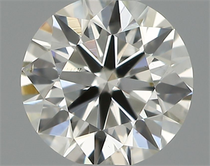 Picture of Natural Diamond 0.46 Carats, Round with Excellent Cut, H Color, SI1 Clarity and Certified by IGI