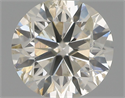 Natural Diamond 0.62 Carats, Round with Very Good Cut, J Color, I1 Clarity and Certified by IGI