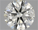 Natural Diamond 0.49 Carats, Round with Excellent Cut, J Color, VS2 Clarity and Certified by IGI