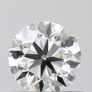 Picture of Natural Diamond 0.50 Carats, Round with Very Good Cut, F Color, SI2 Clarity and Certified by GIA