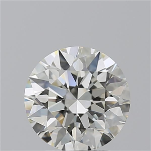 Picture of Natural Diamond 2.41 Carats, Round with Excellent Cut, J Color, IF Clarity and Certified by GIA