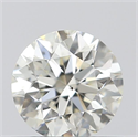 Natural Diamond 0.51 Carats, Round with Excellent Cut, K Color, SI1 Clarity and Certified by GIA