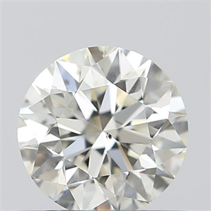 Picture of Natural Diamond 0.51 Carats, Round with Excellent Cut, K Color, SI1 Clarity and Certified by GIA