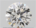 Natural Diamond 0.44 Carats, Round with Excellent Cut, G Color, VVS2 Clarity and Certified by GIA