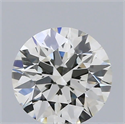 Natural Diamond 0.50 Carats, Round with Excellent Cut, J Color, SI2 Clarity and Certified by GIA