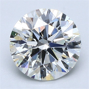 Picture of Natural Diamond 2.01 Carats, Round with Excellent Cut, H Color, VS2 Clarity and Certified by GIA