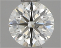 Natural Diamond 0.50 Carats, Round with Excellent Cut, I Color, IF Clarity and Certified by IGI