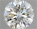 Natural Diamond 0.44 Carats, Round with Excellent Cut, I Color, VS2 Clarity and Certified by GIA