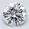 Natural Diamond 4.50 Carats, Round with Excellent Cut, D Color, VS2 Clarity and Certified by GIA