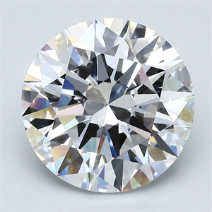 Picture of Natural Diamond 4.50 Carats, Round with Excellent Cut, D Color, VS2 Clarity and Certified by GIA