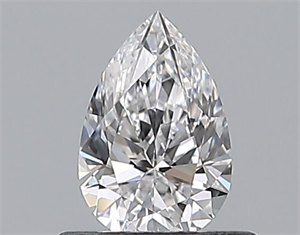 Picture of Natural Diamond 0.50 Carats, Pear with  Cut, D Color, VVS2 Clarity and Certified by GIA