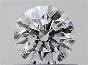 Picture of Natural Diamond 0.41 Carats, Round with Excellent Cut, I Color, VVS2 Clarity and Certified by GIA