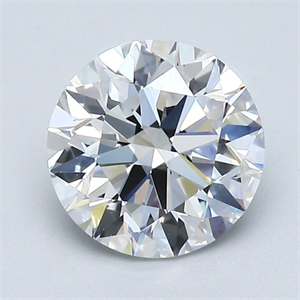 Picture of Natural Diamond 1.50 Carats, Round with Excellent Cut, D Color, VS1 Clarity and Certified by GIA