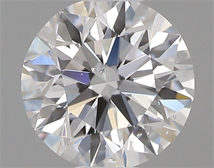 Picture of Natural Diamond 0.42 Carats, Round with Excellent Cut, D Color, SI1 Clarity and Certified by GIA