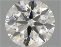 Natural Diamond 0.70 Carats, Round with Excellent Cut, K Color, SI1 Clarity and Certified by GIA