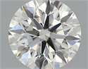 Natural Diamond 0.40 Carats, Round with Excellent Cut, H Color, VS2 Clarity and Certified by IGI