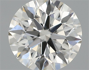 Picture of Natural Diamond 0.40 Carats, Round with Excellent Cut, H Color, VS2 Clarity and Certified by IGI