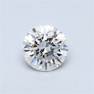 Picture of Natural Diamond 0.42 Carats, Round with Very Good Cut, F Color, SI1 Clarity and Certified by GIA