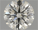 Natural Diamond 0.44 Carats, Round with Excellent Cut, I Color, VS1 Clarity and Certified by IGI